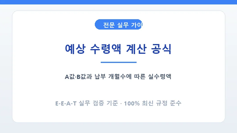 국민연금 소득대체율 산정 공식 및 물가상승률 연동 계산